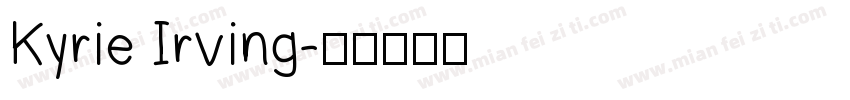 Kyrie Irving字体转换